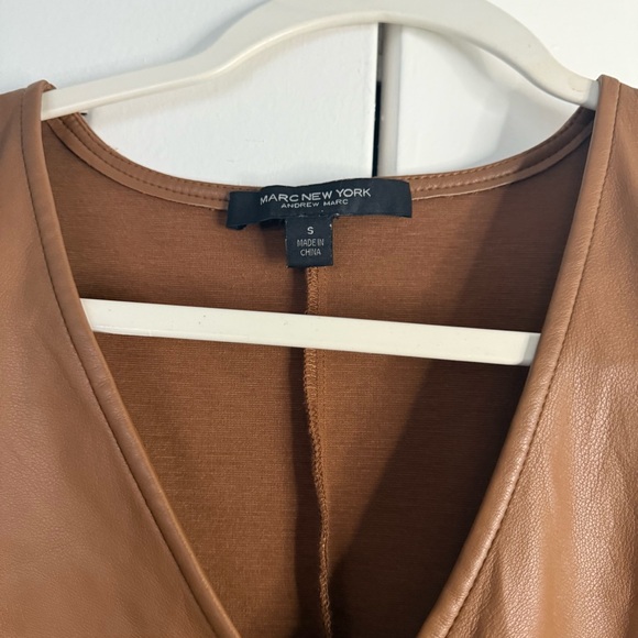 Marc New York Tops - Marc New York Tan Leather top